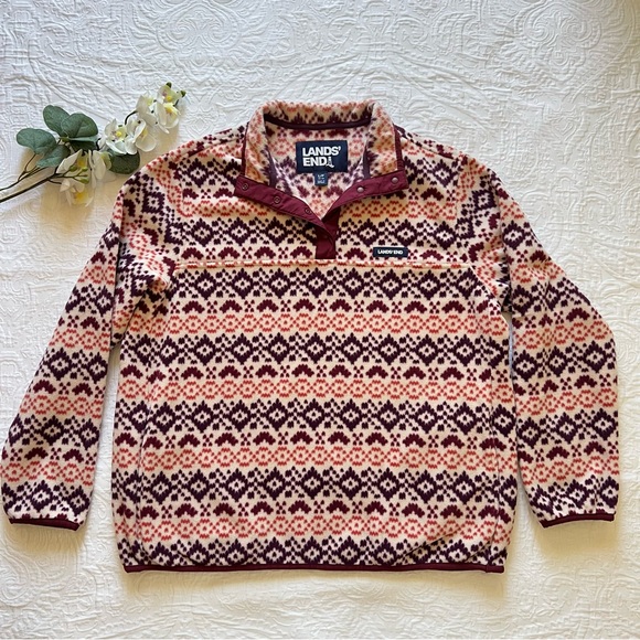 Lands' End Heritage Quarter-Snap
Fleece Pullover- Large - Picture 2 of 10